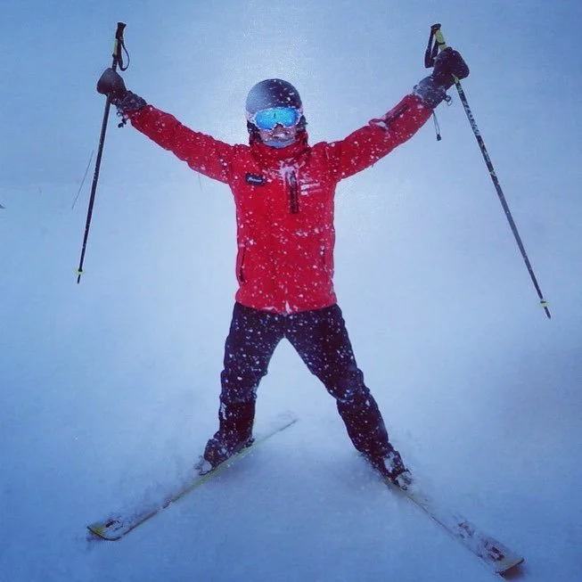 Fat fluffy flakes falling on my face