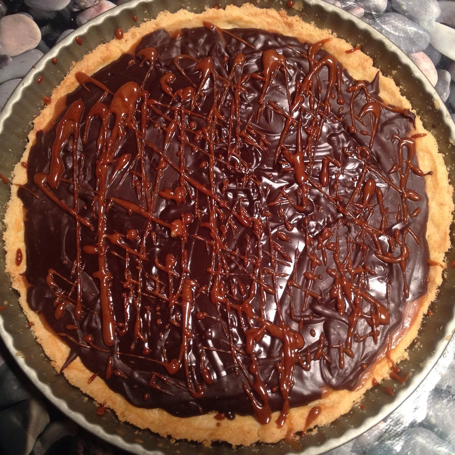 Chocolate and Salted Caramel Tart