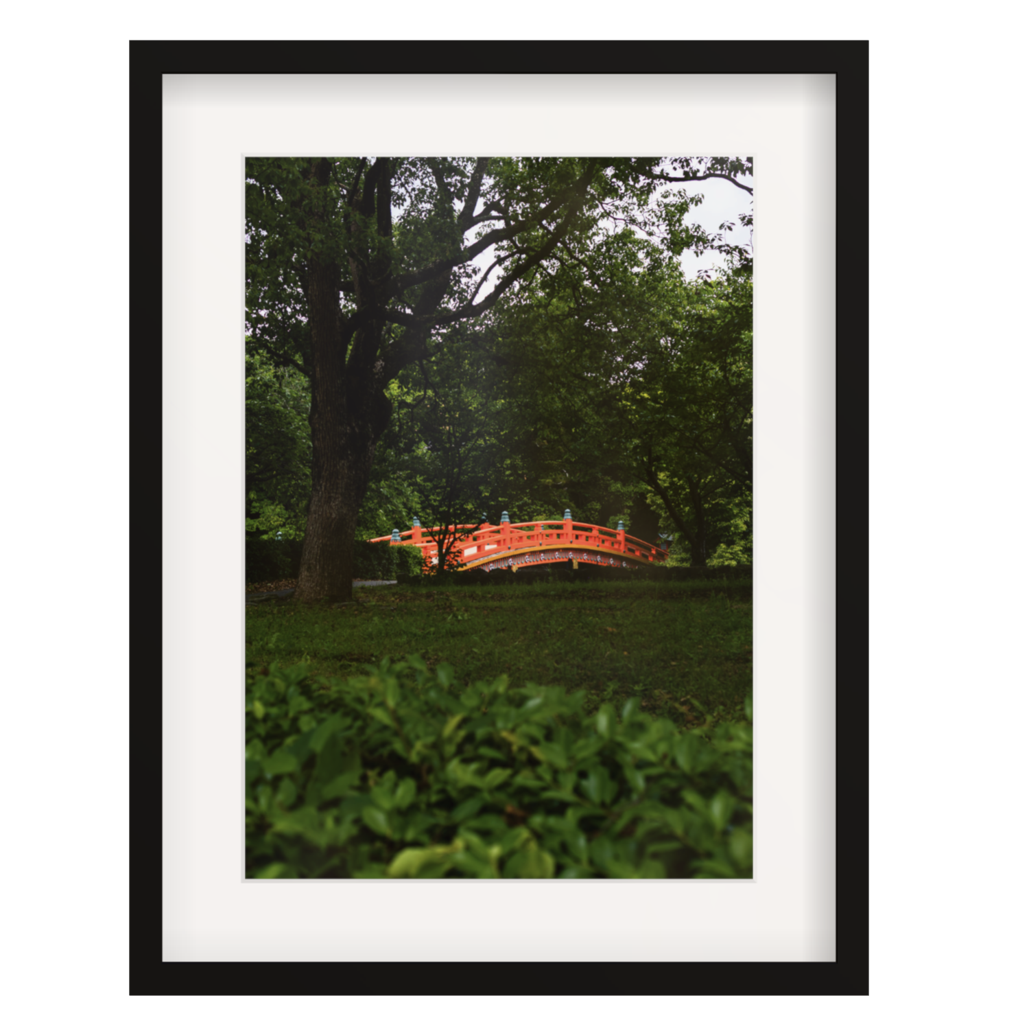 Traditional Japan Red Bridge
