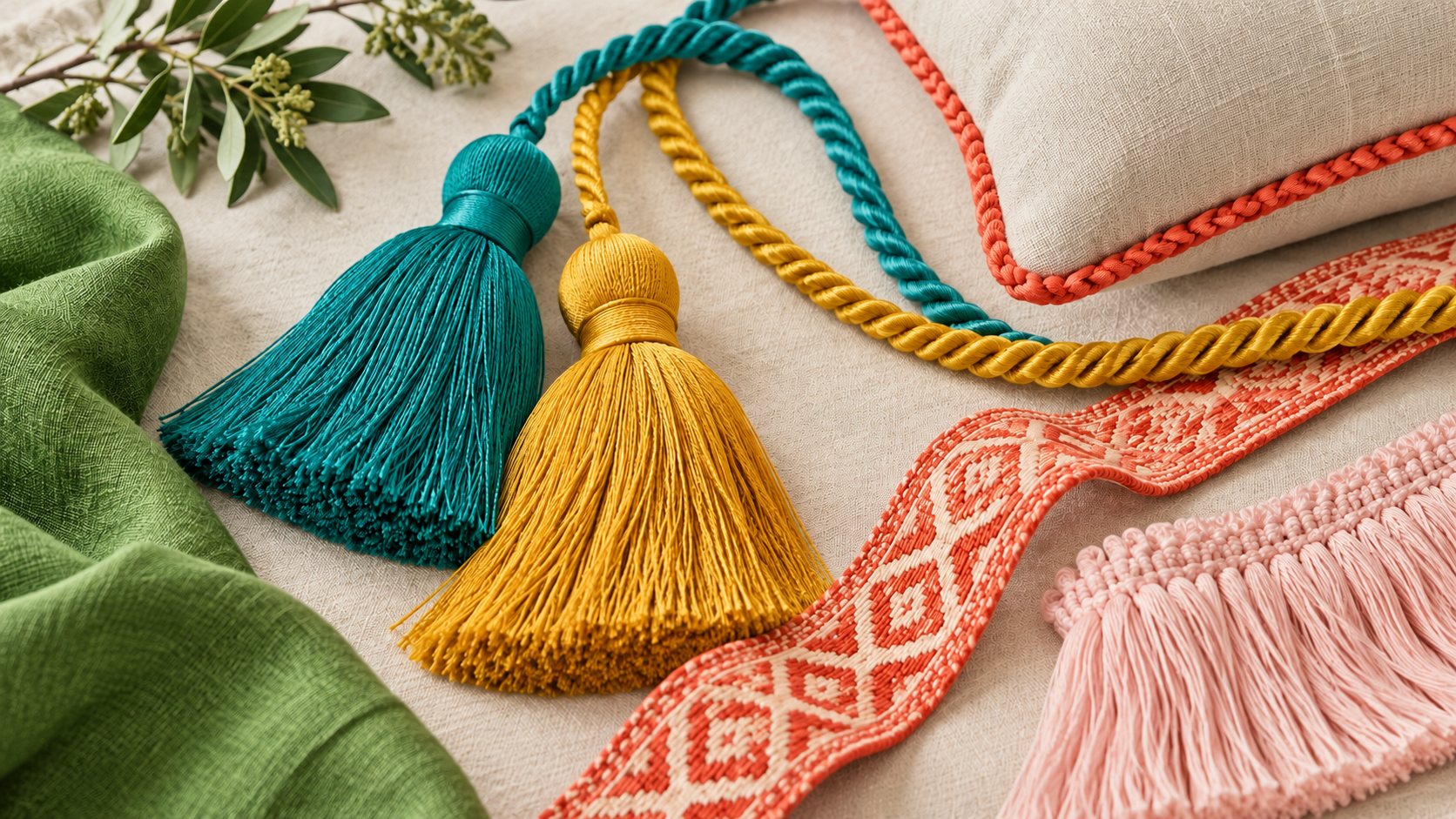 El arte de la pasamanería: pequeños detalles que transforman los textiles