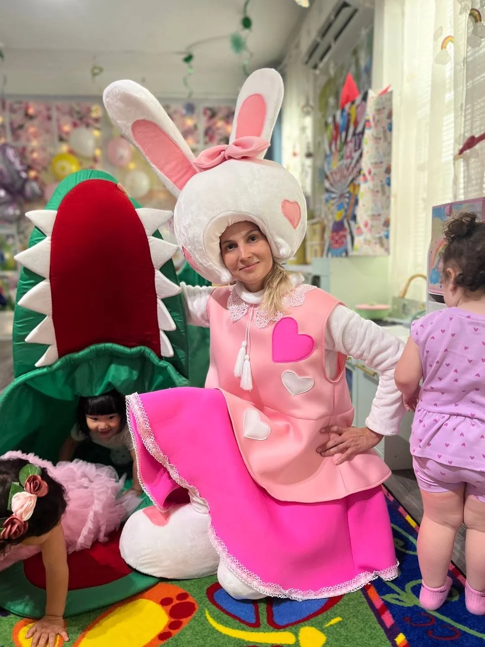 Pink Bunny kids toddlers birthday party characters new york