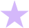 A pastel purple star with five points seen against a white background.