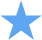 A blue star icon with a small circle underneath.