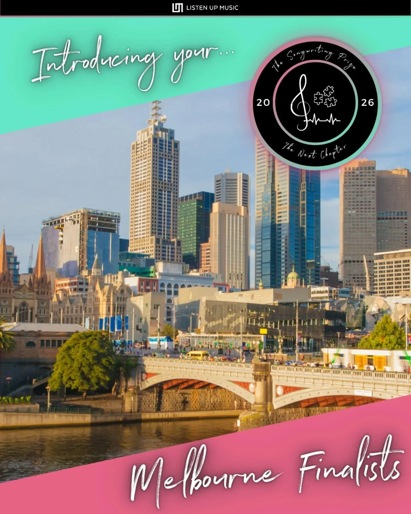 🛣️ THE ROAD TO THE FINALS: MELBOURNE 🛣️

Next stop, Melbourne! In just 7.5 weeks, 11 gifted songwriters face off under this year's theme, "The Next Chapter." Get to know the lineup, their track titles, and a few standout lyrics before the
