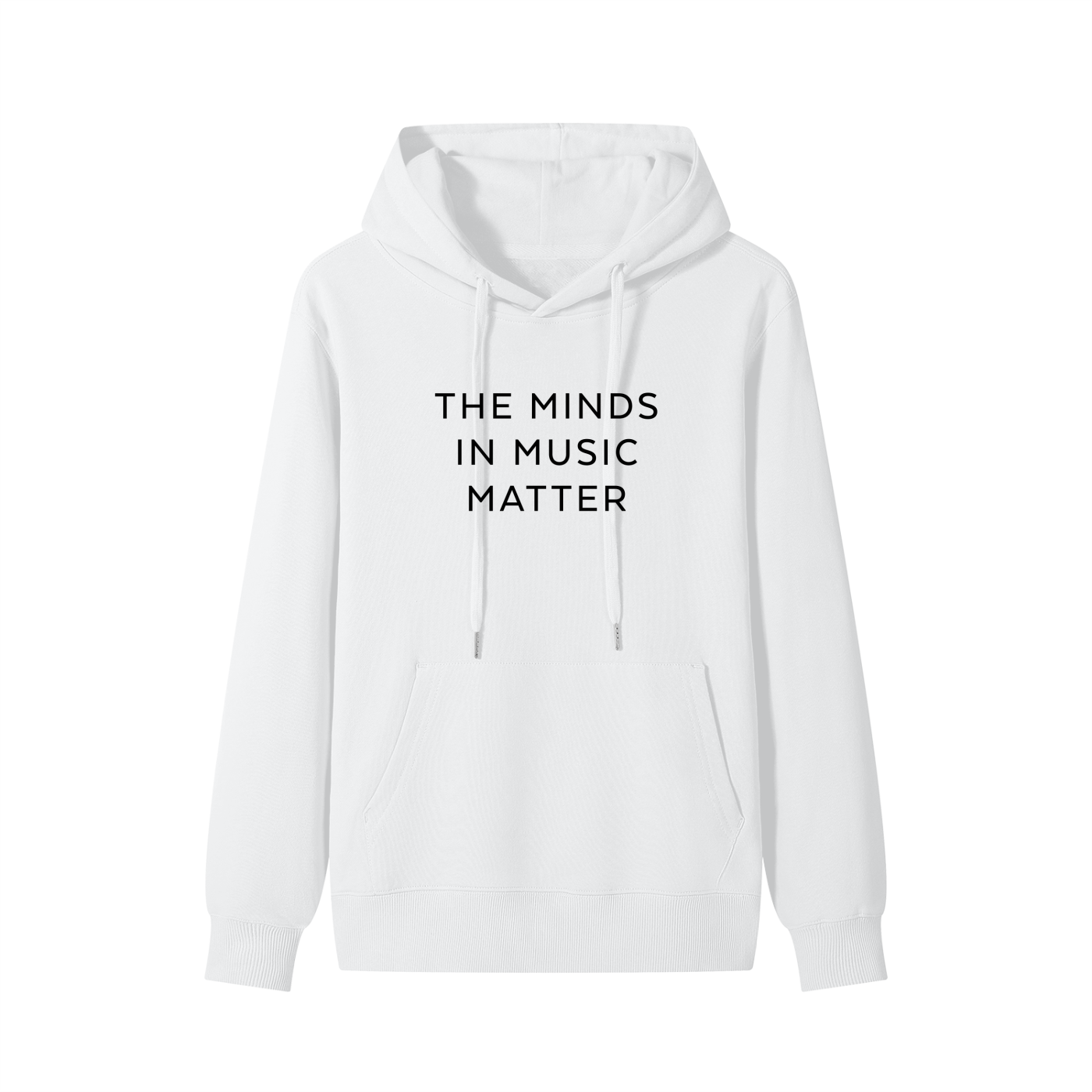 Black Text, Unisex Cotton Hoodie - 2 Colours, 6 sizes