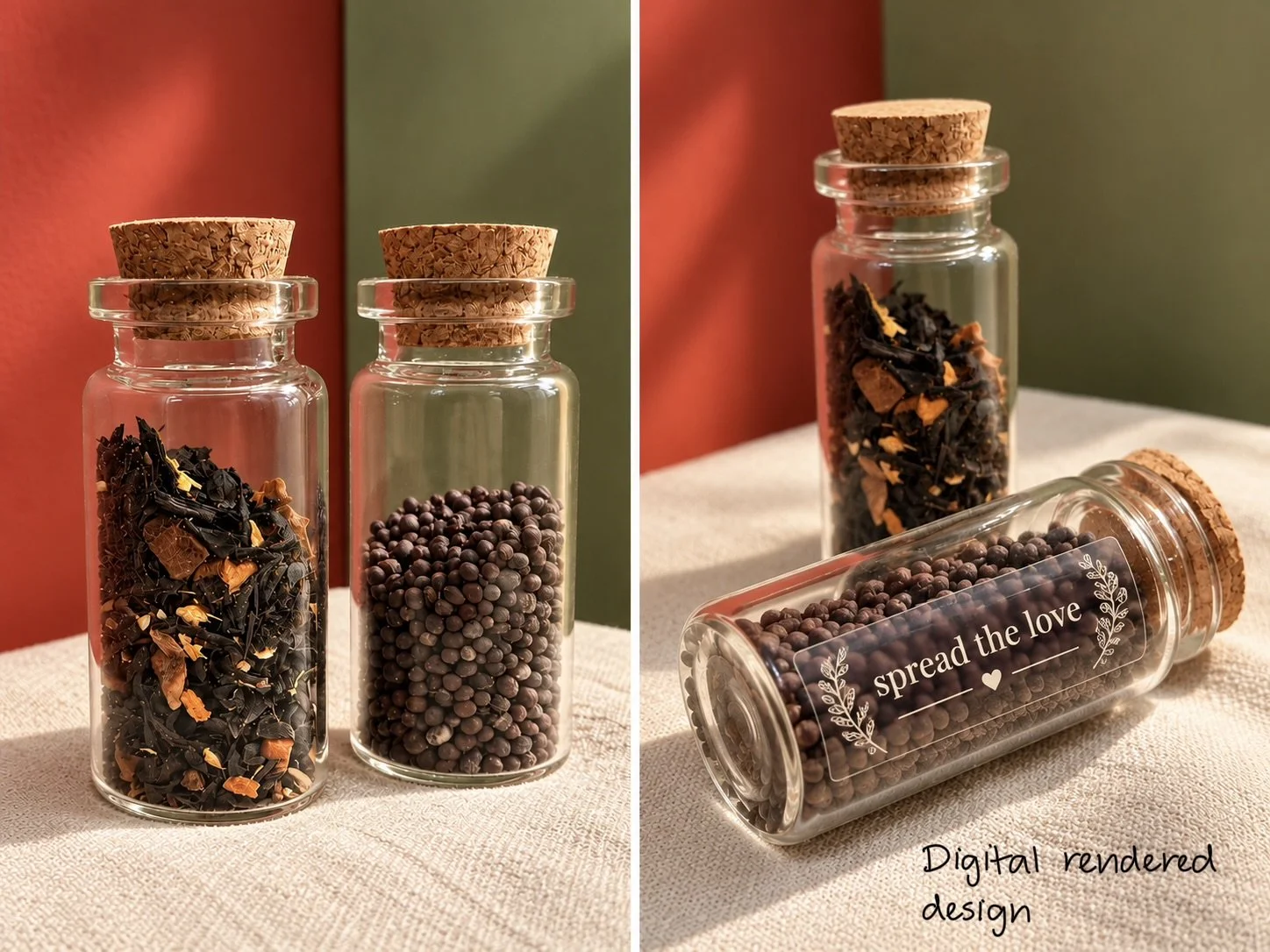 Glass Favor Bottles