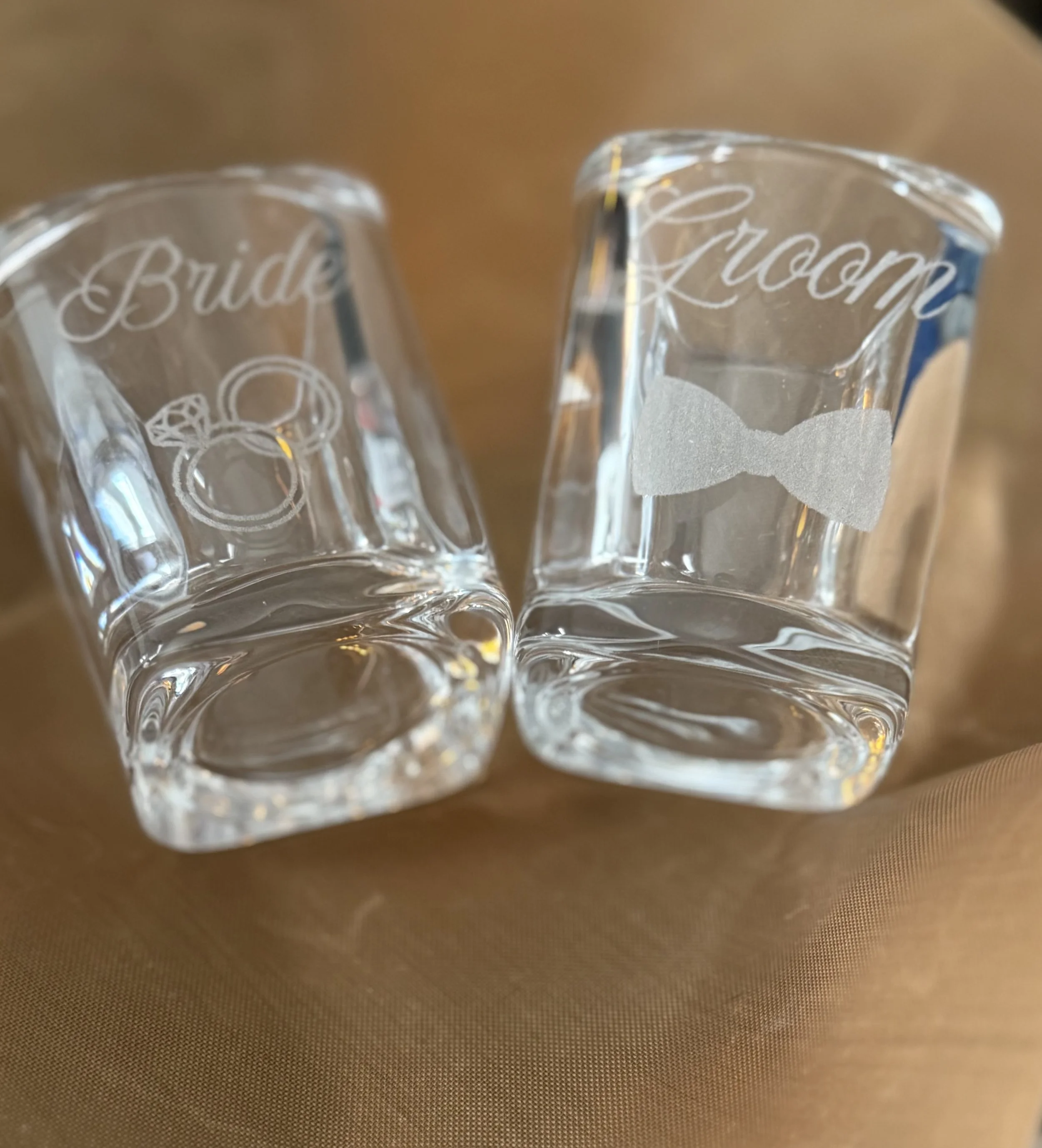 Personalized 2oz shot glasses- Set of 2