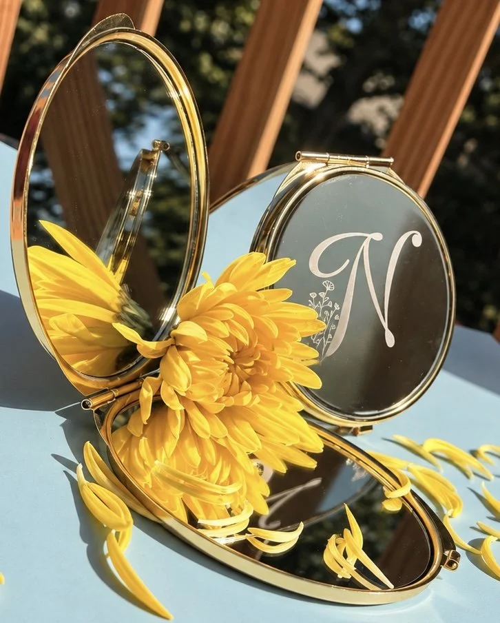 Gold Compact Mirror