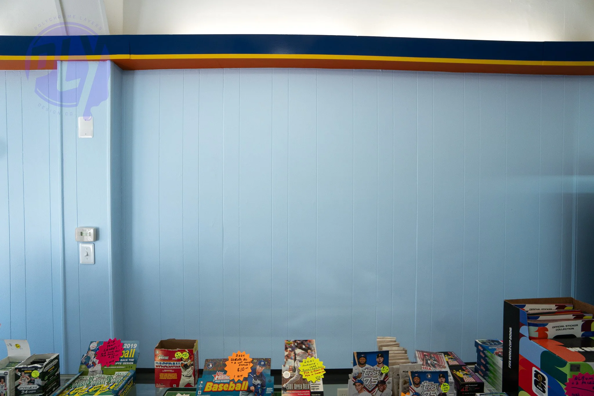 Chosen location for the mural based on entrance of the store.