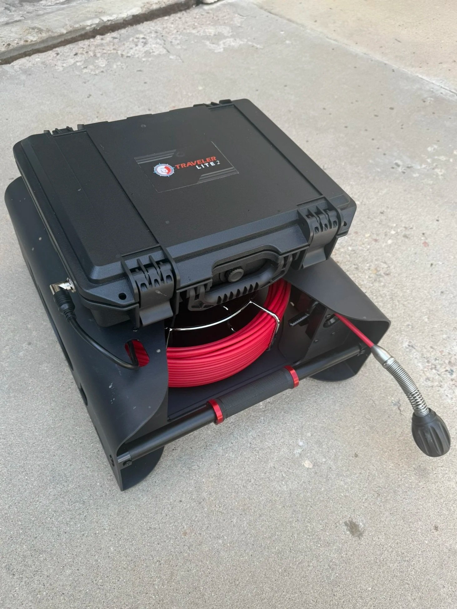 a high resolution sewer camera ready for a sewer camera scope inspection. Sewer pipe inspection. residential and commercial. Fort Collins Loveland Windsor Greeley Estes Park Berthoud Longmont Johnstown Windsor Denver