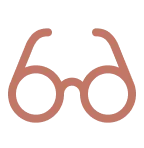 A pair of glasses with spectacles.