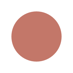 A solid, light brown circle on a white background.