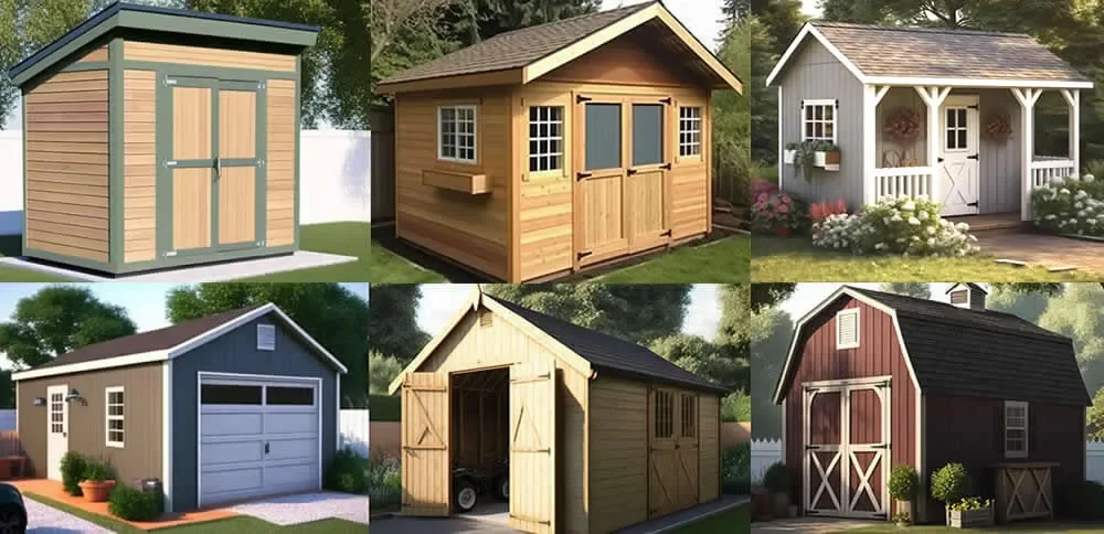 Written Instructions shed plans to pick from