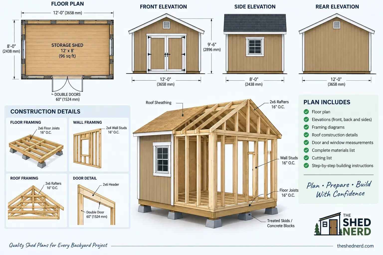 how to read shed building plans with dimensions and construction drawings