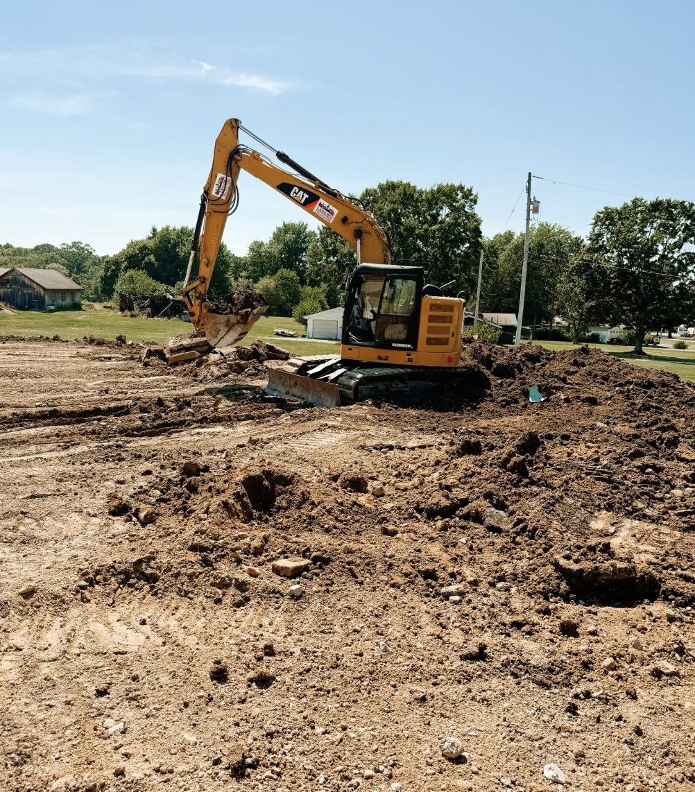 Professional gravel driveway installation and grading for improved property access in Washington, Pennsylvania.