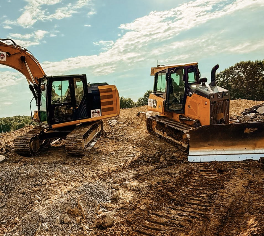 Professional grading and land leveling services by Logan Earthworks throughout Ohio, Pennsylvania, and West Virginia.
