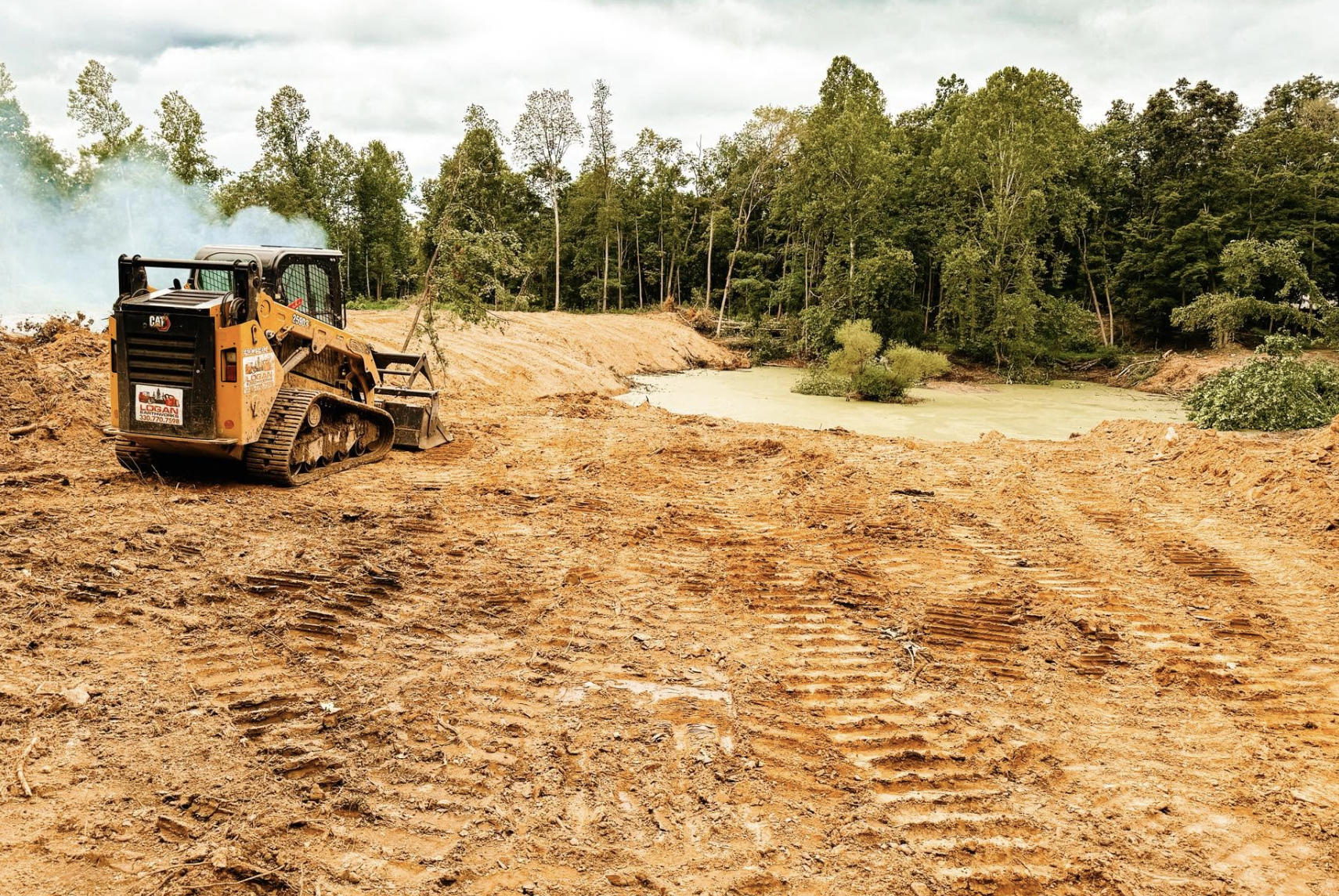 Professional land clearing, excavation, grading, forestry mulching, and site preparation by Logan Earthworks throughout Ohio, Pennsylvania, and West Virginia.