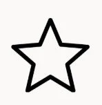 Outline of a star