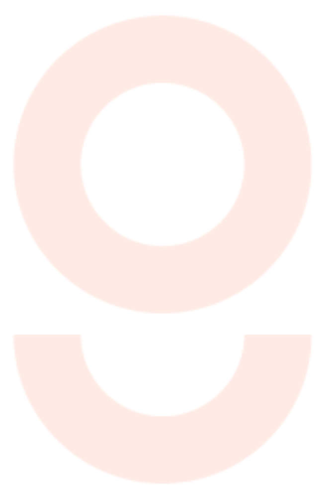 Two pink circles, one larger with a black center, and a smaller pink semi-circle below the larger circle.