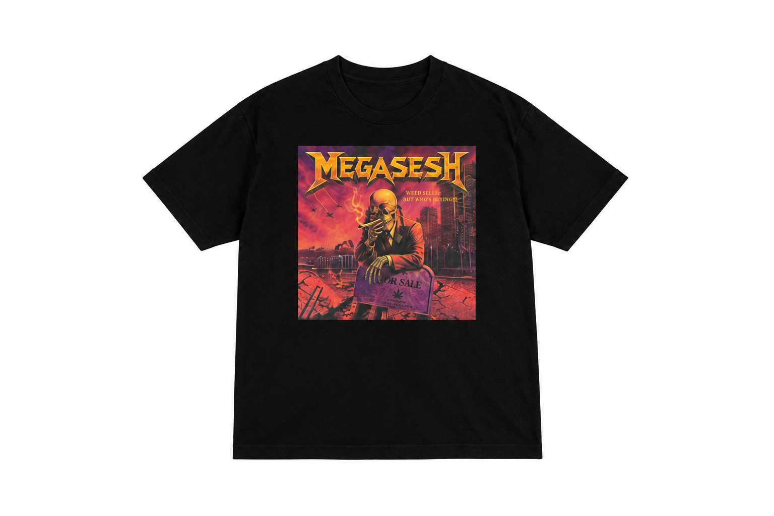 Megasesh Tee Grail Ghouls X Ricky's Brothers Kush