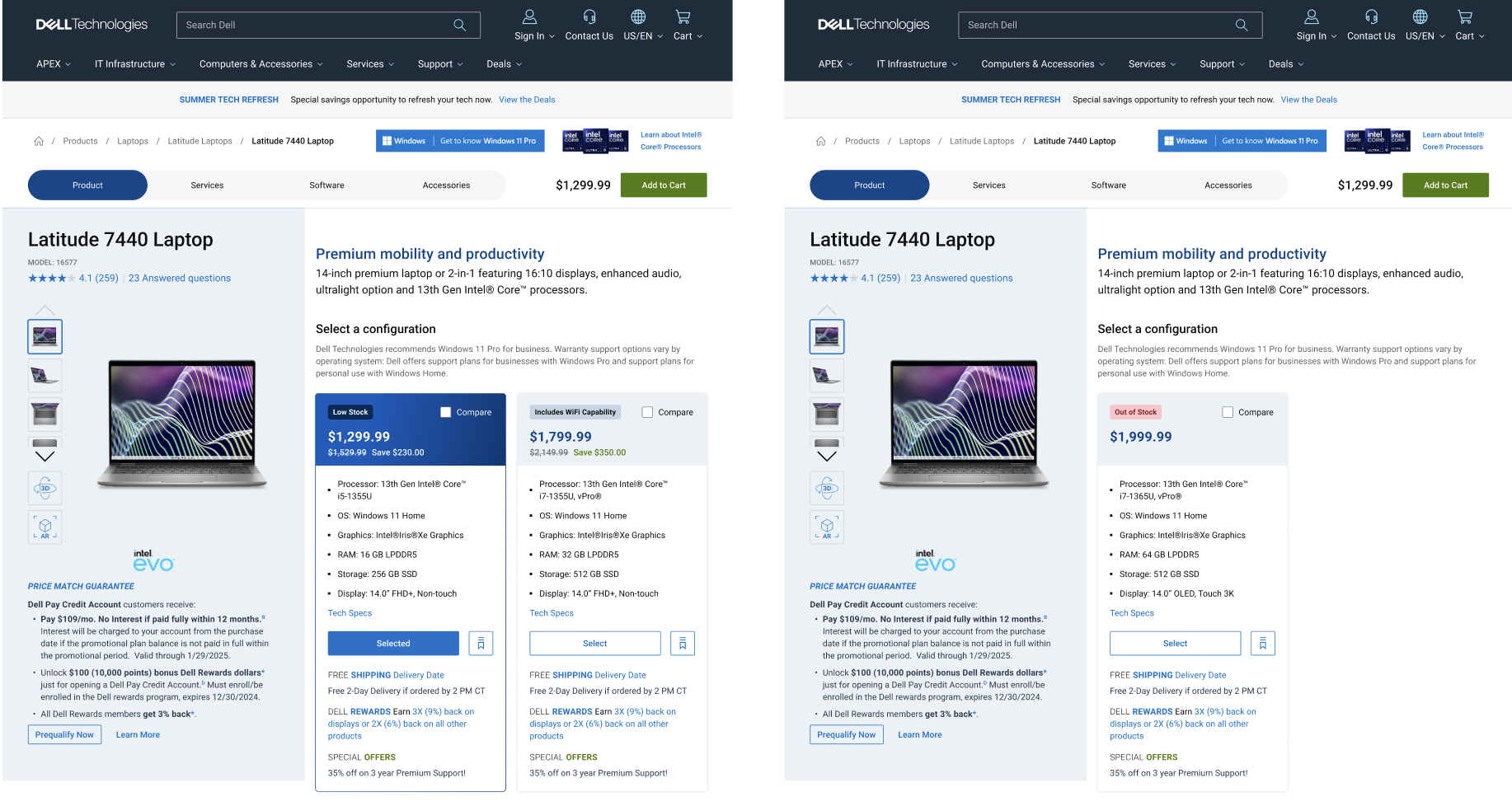 Dell One Configuration Page - Nav