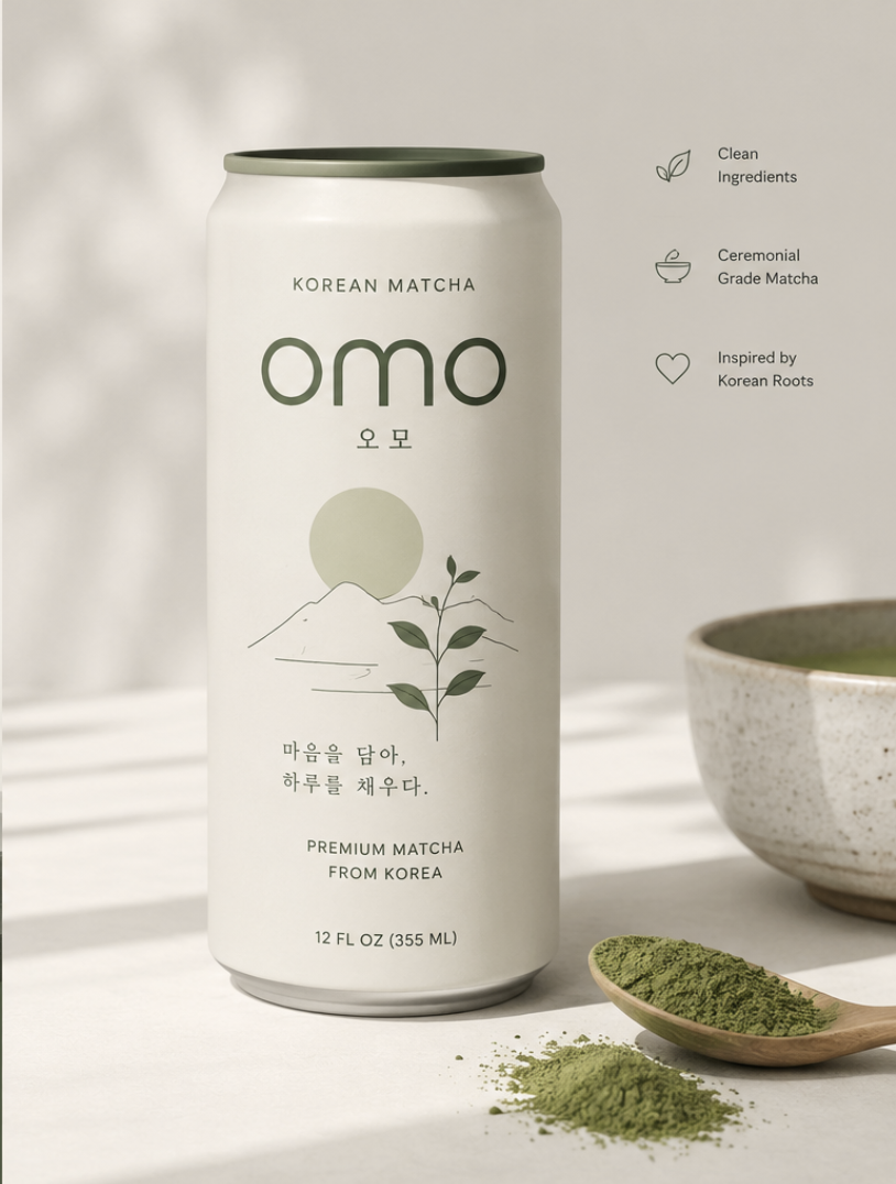omo matcha - Package design