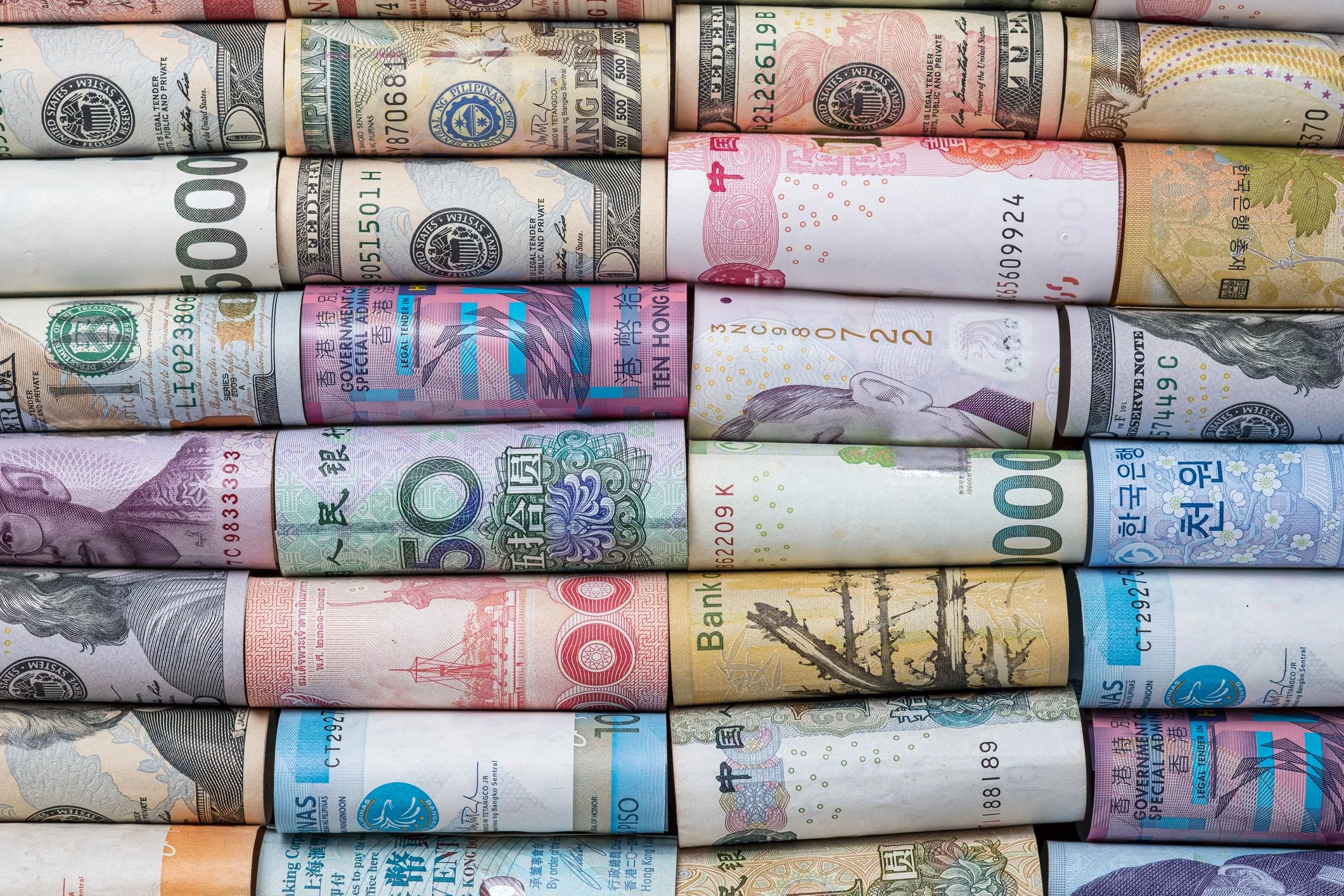 Various forms of currency