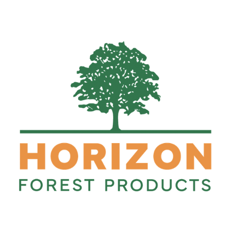 Logo of Horizon Forest Products with a tree graphic above the company name.