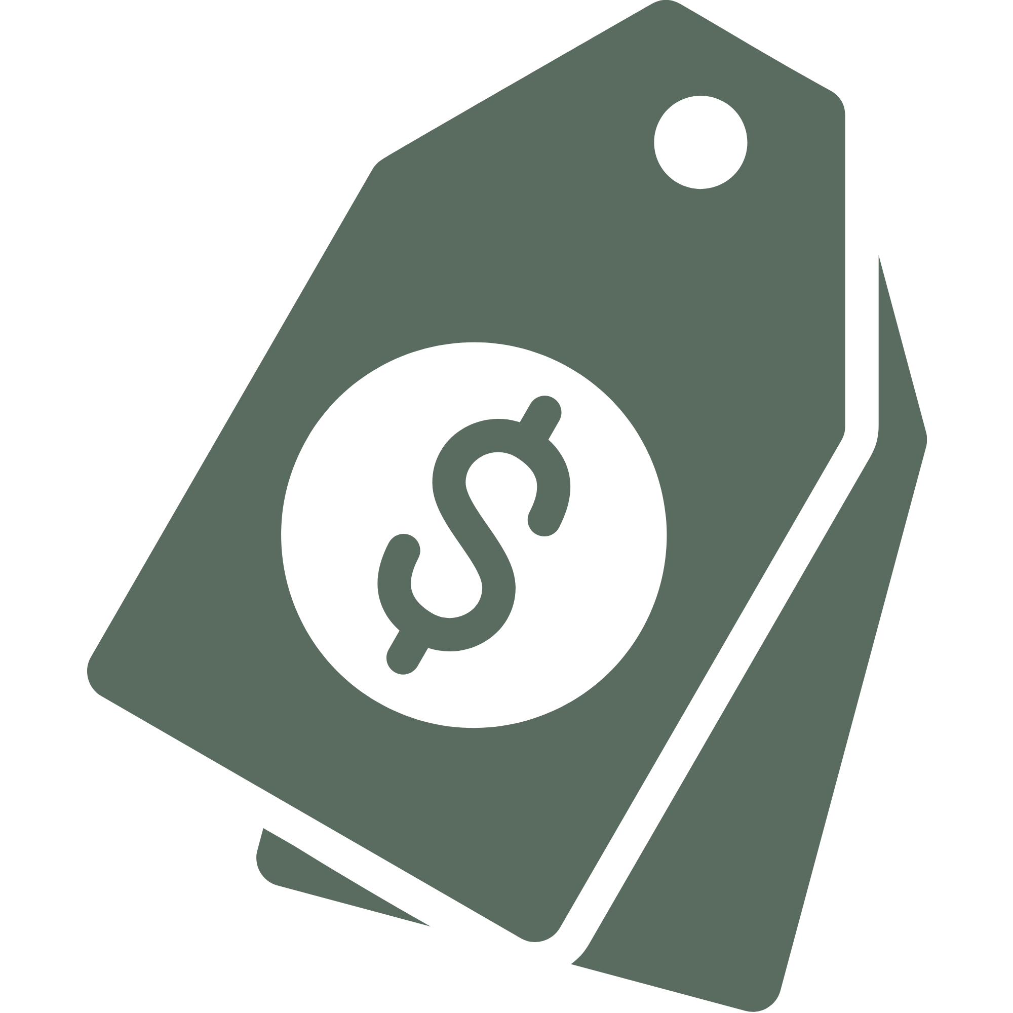 Icon of a camera with a dollar sign inside the lens