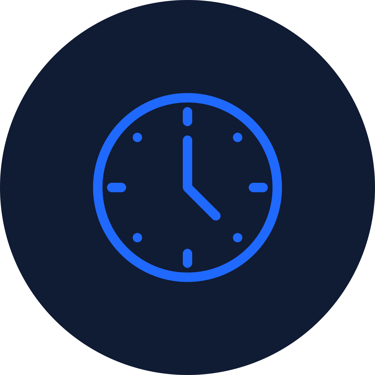 Digital illustration of a clock displaying 4:00 on a dark background.