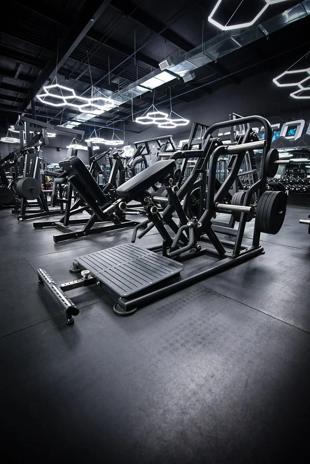 Leg press row