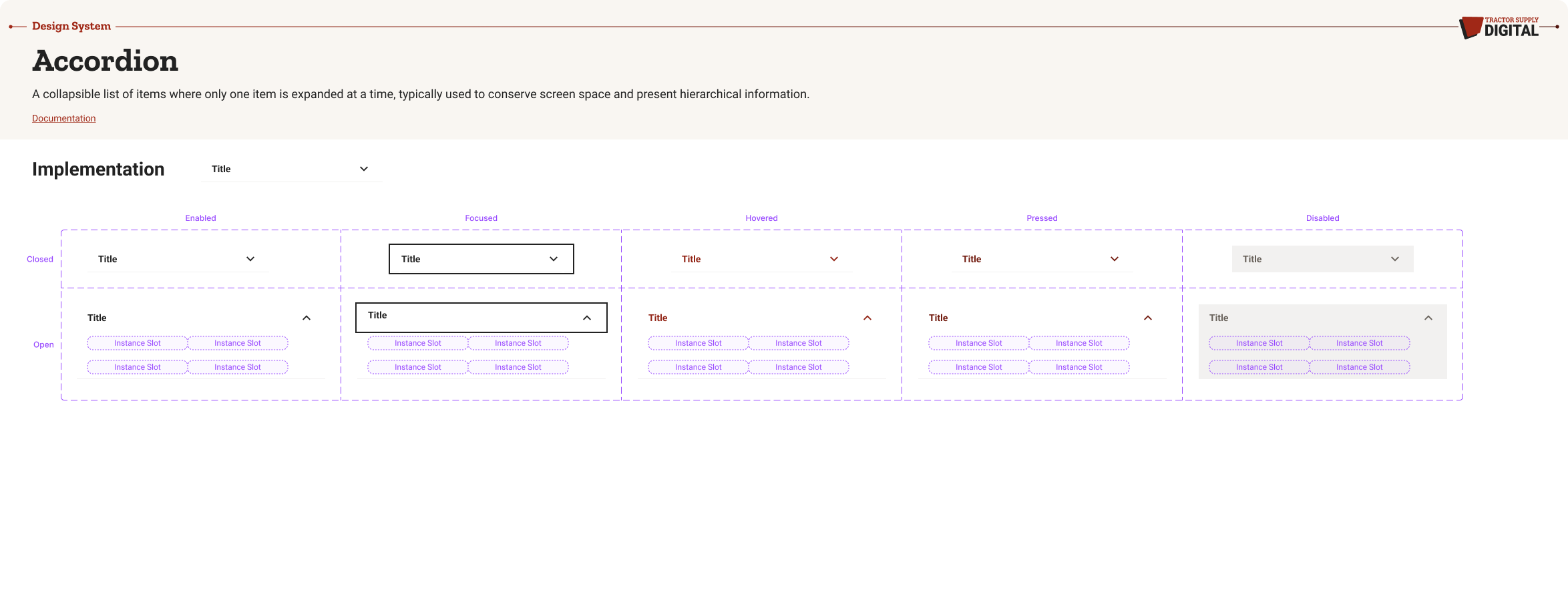 A collapsible list of items where only one item is expanded at a time, typically used to conserve screen space and present hierarchical information.