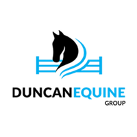 Logo of an equine chiropractic or therapy clinic, featuring a stylized horse head silhouette and the word 'EQUINE' underneath.