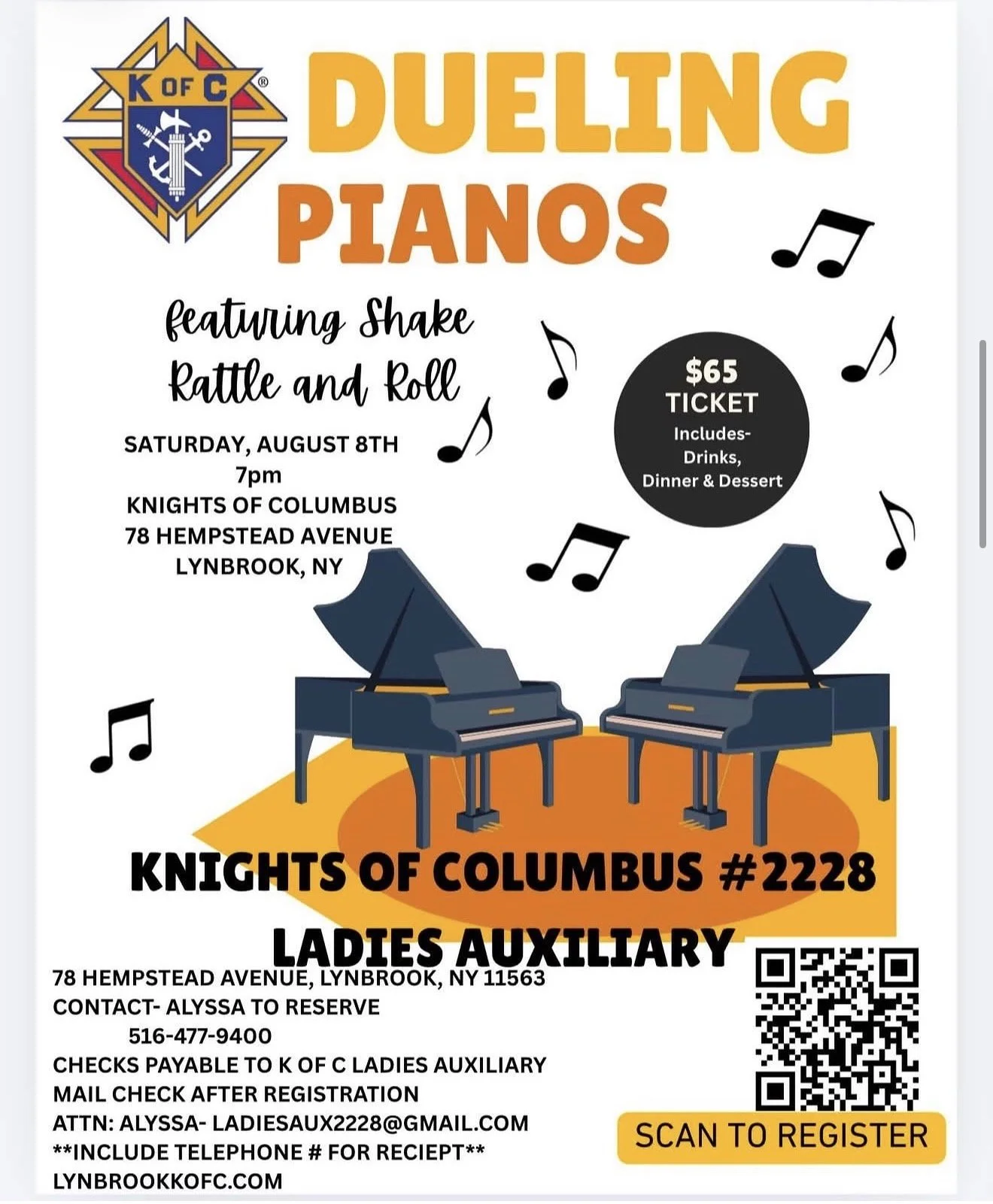 Knights of Columbus - Dueling Pianos 