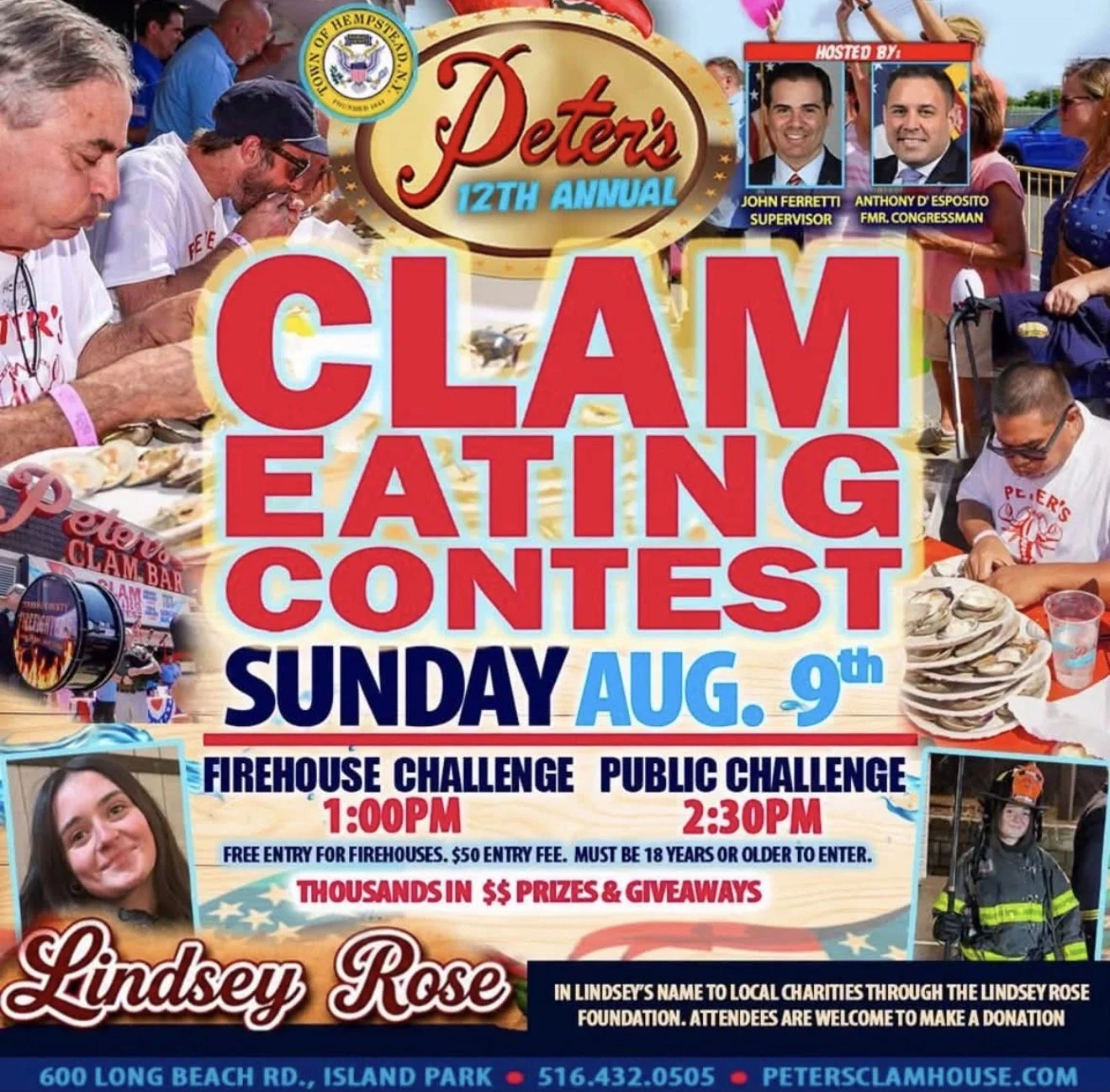 Peters Clam Eating Contest @ Peters Clam Bar