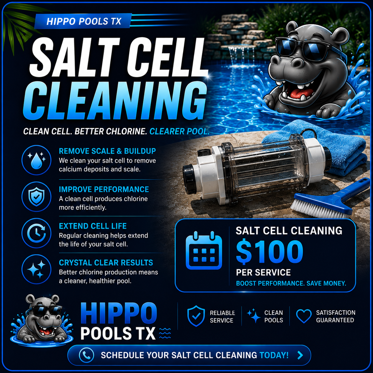 Salt Cell Cleaning