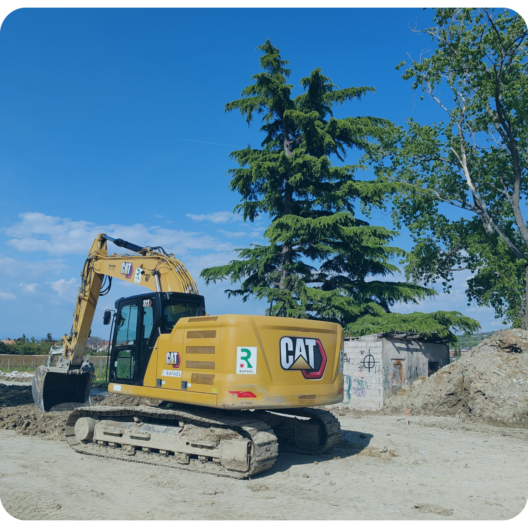 CAT excavator conducting site clearance and bulk earthworks for a $1.5M subdivision development in Blenheim managed by My EstiMate.