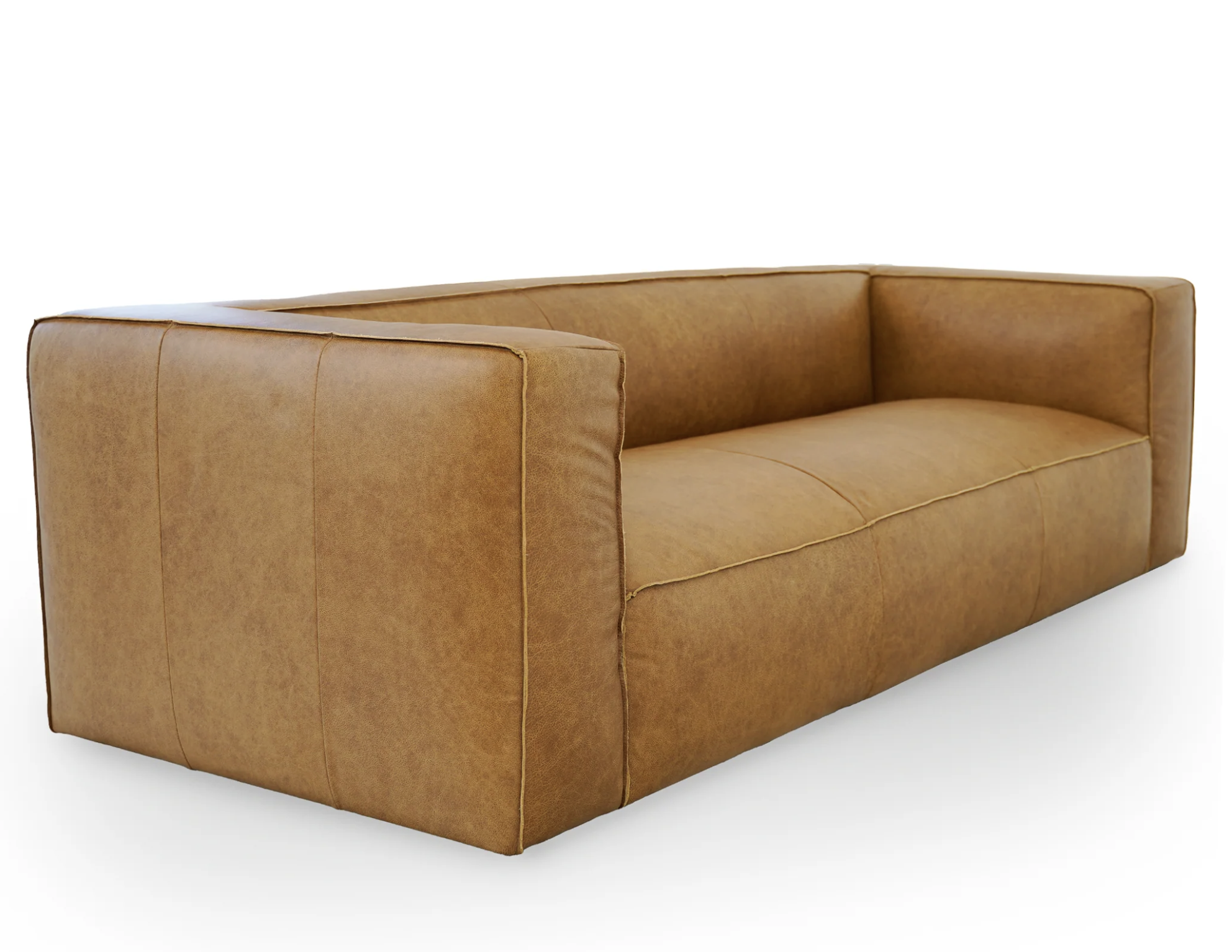 Colton Tan Leather Sofa