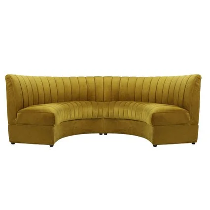 Conrad Demilune Sofa, 2 piece , Gold | 1 Set Available