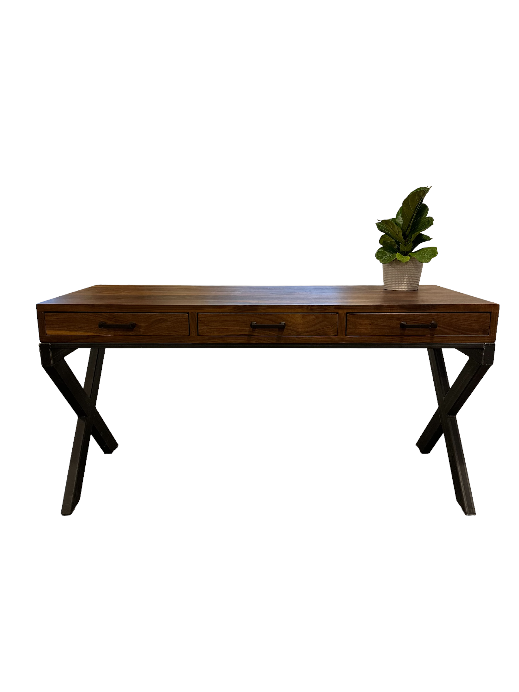 Mid Mod Style Walnut Desk | In Stock