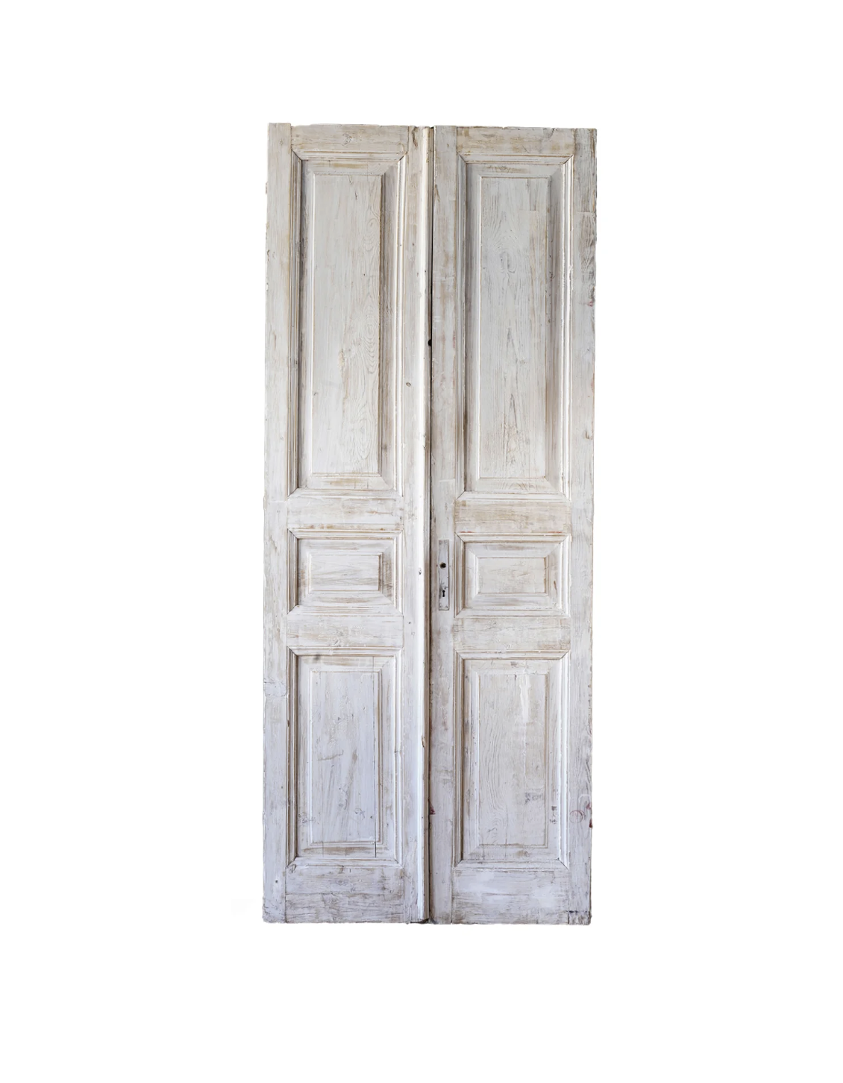 Vintage Egyptian Door, Antique White, Pair