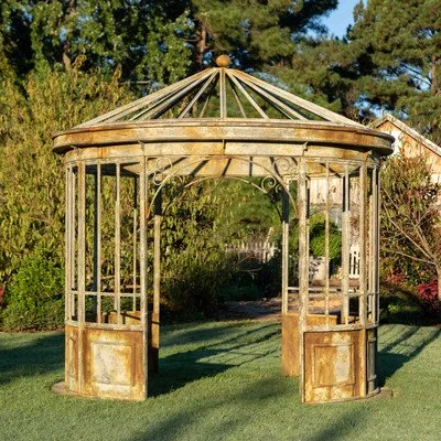 VINTAGE AGED METAL GAZEBO