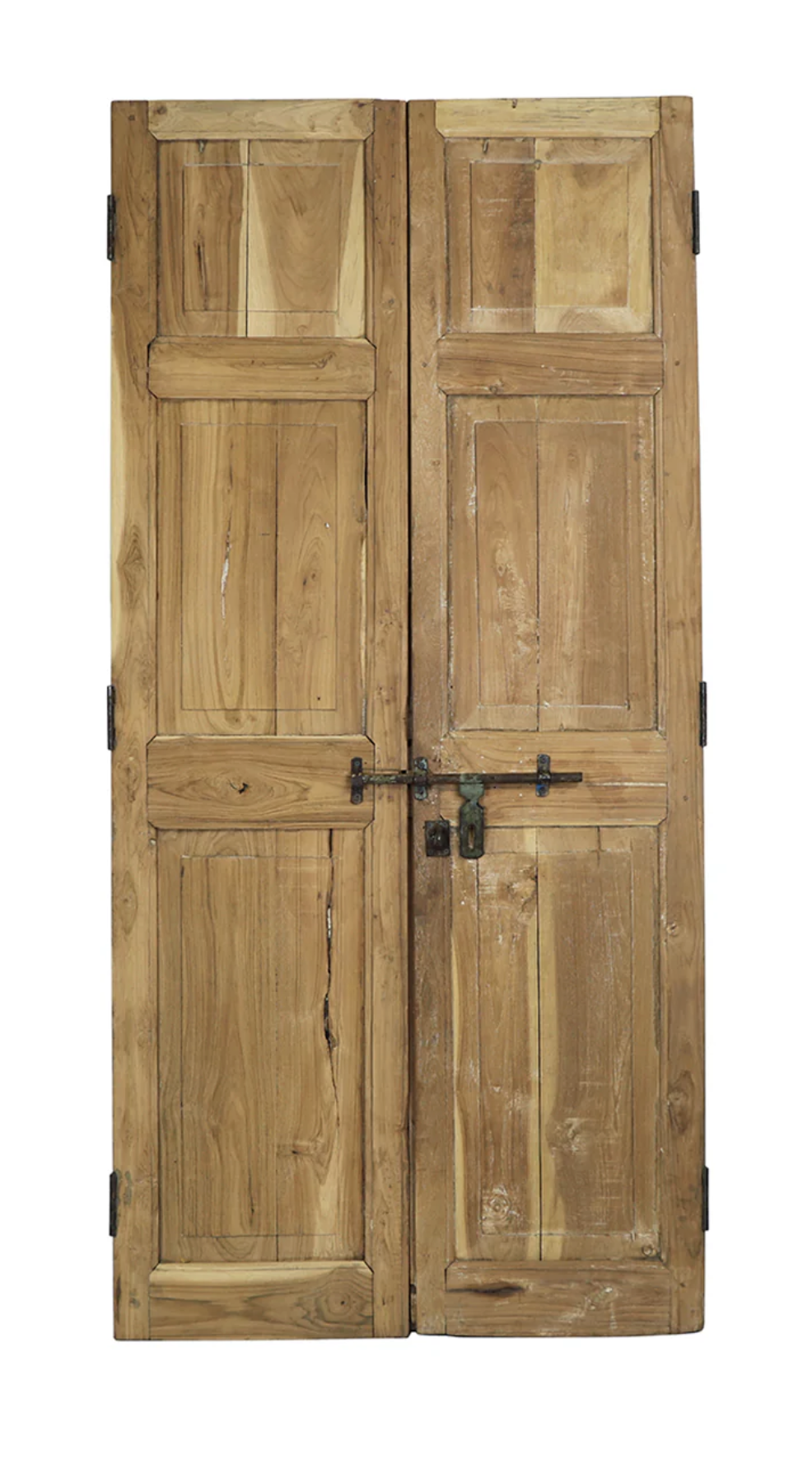 Wooden Door Pair, Bleached