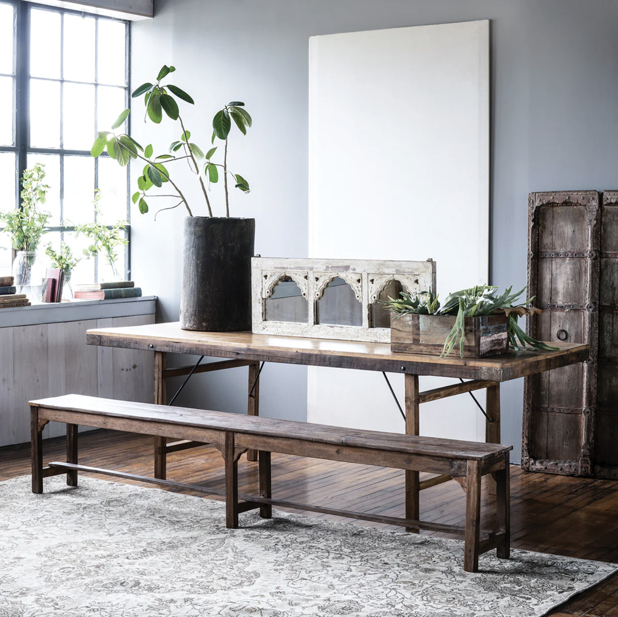 8' Wedding Table & Bench Set | 4 Available 