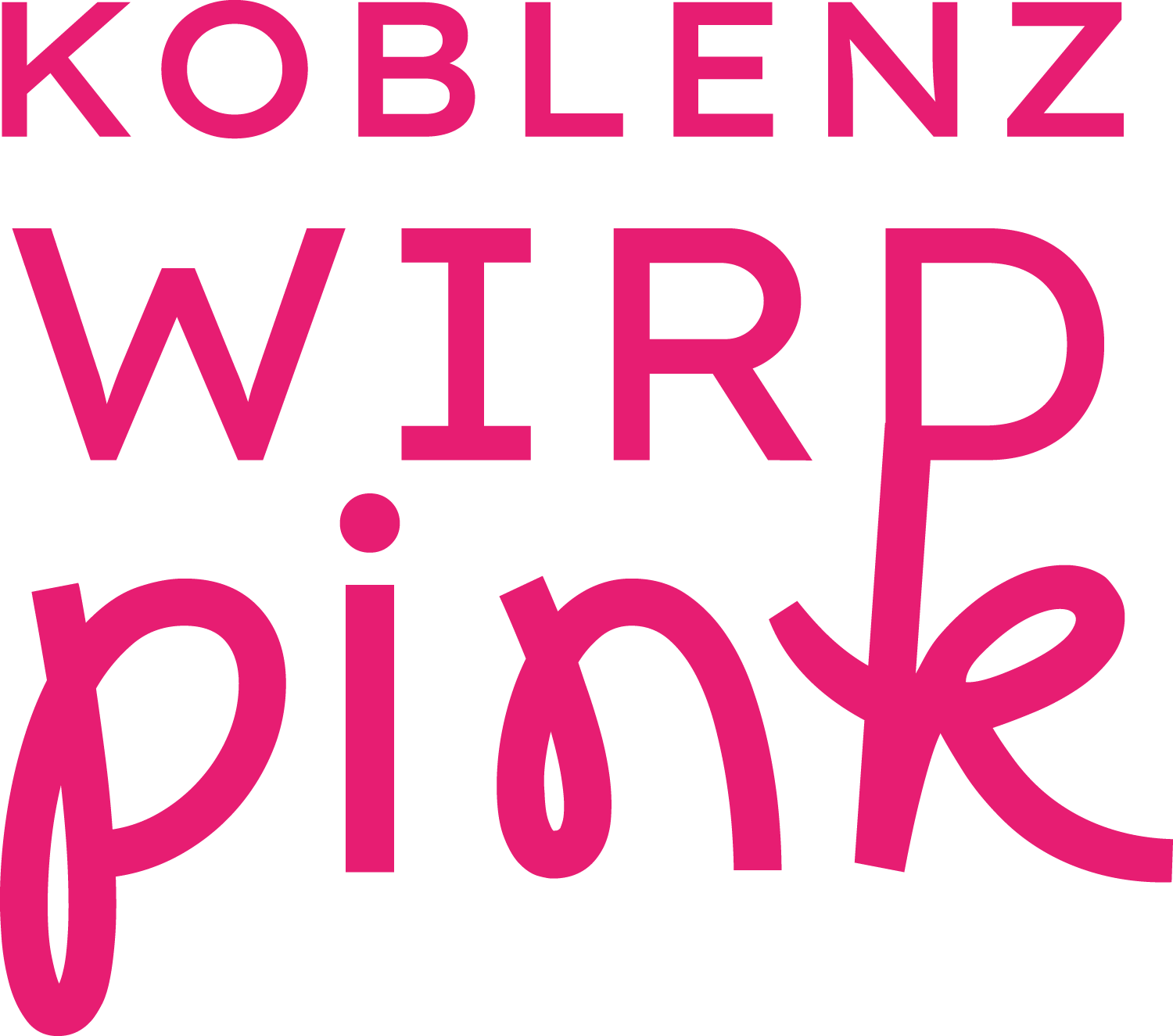 Koblenz wird pink