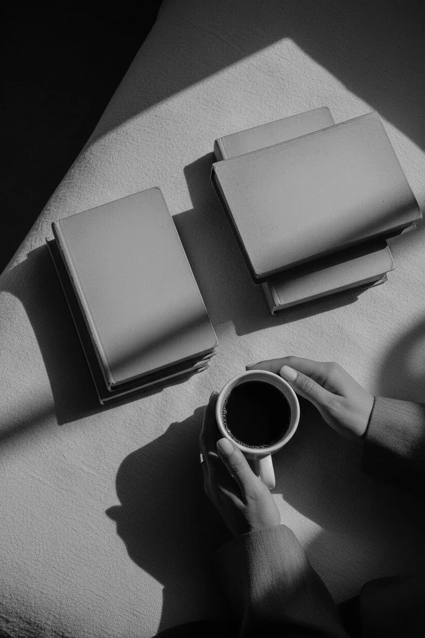 Kartenlegen Online Kartenschamanin Hände Kaffeetasse