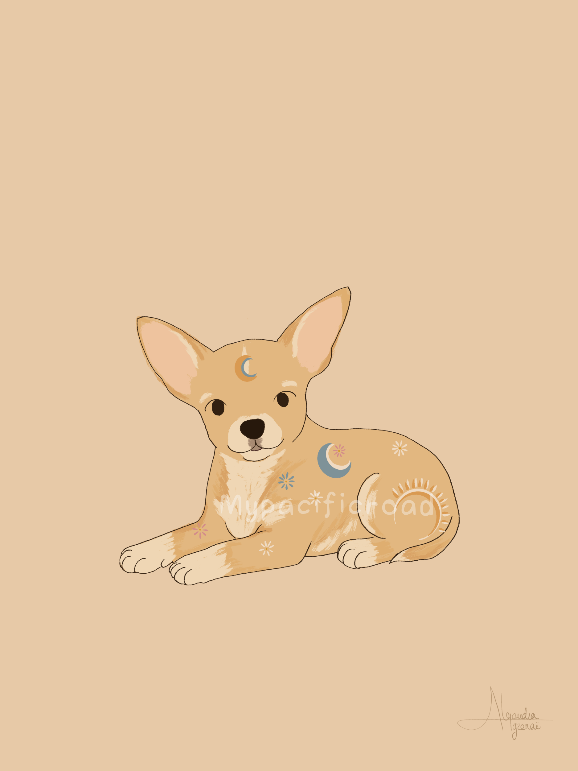 Chihuahua Alebrije Printable Art