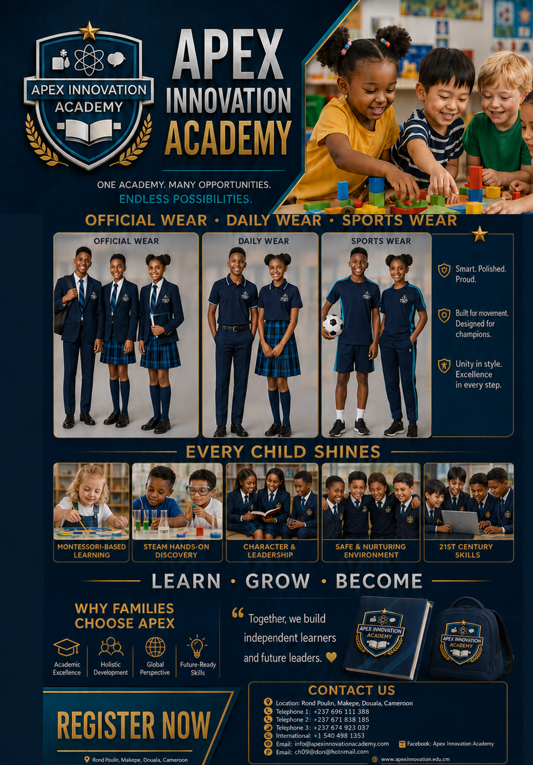 Apex Innovation Academy students, school uniforms, activities, and enrollment information