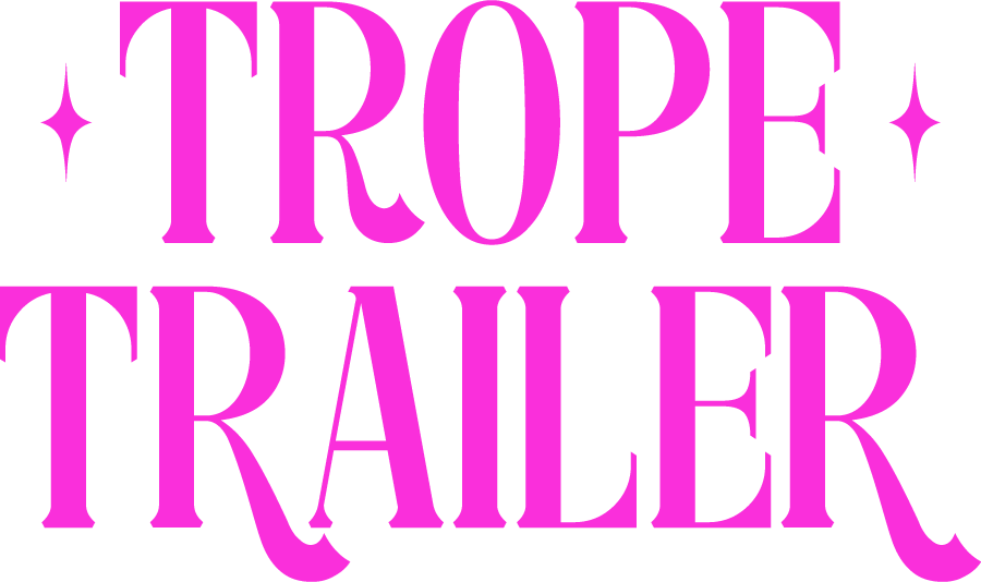 Bright Pink Trope Trailer logo on dark background