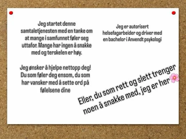 Send meg en dm for &aring; booke din time, I dag! #psykiskhelse #mentalhelse #samtale